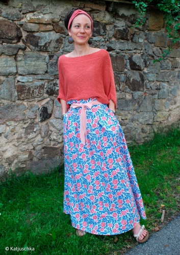 Preview: Swafing Baumwolle - Große Blumen - Weiß